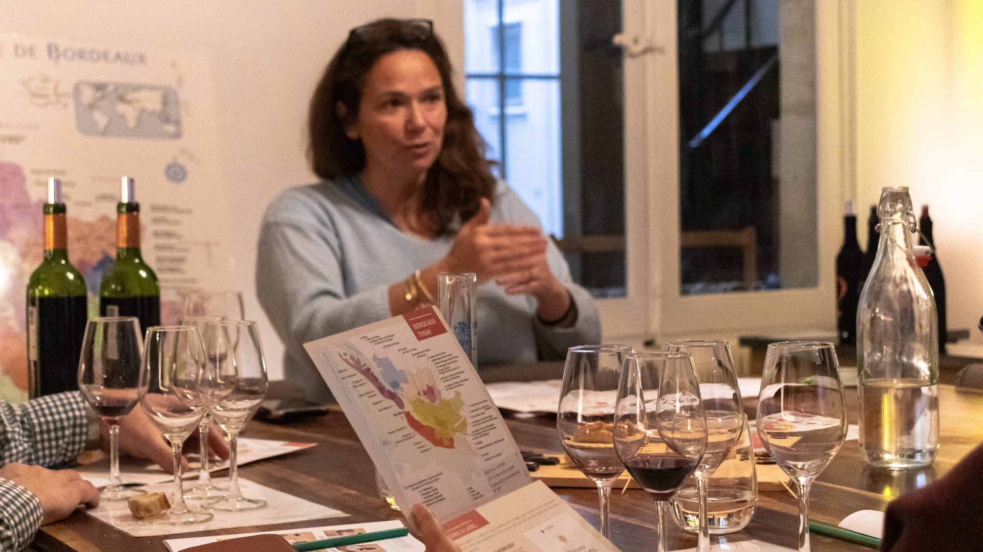 Private Wine Tasting with Sommelier – Paris Wine Tour by Paris and Beyond Tours Private wine tasting in Paris with professional sommelier and French wine map for small group tour