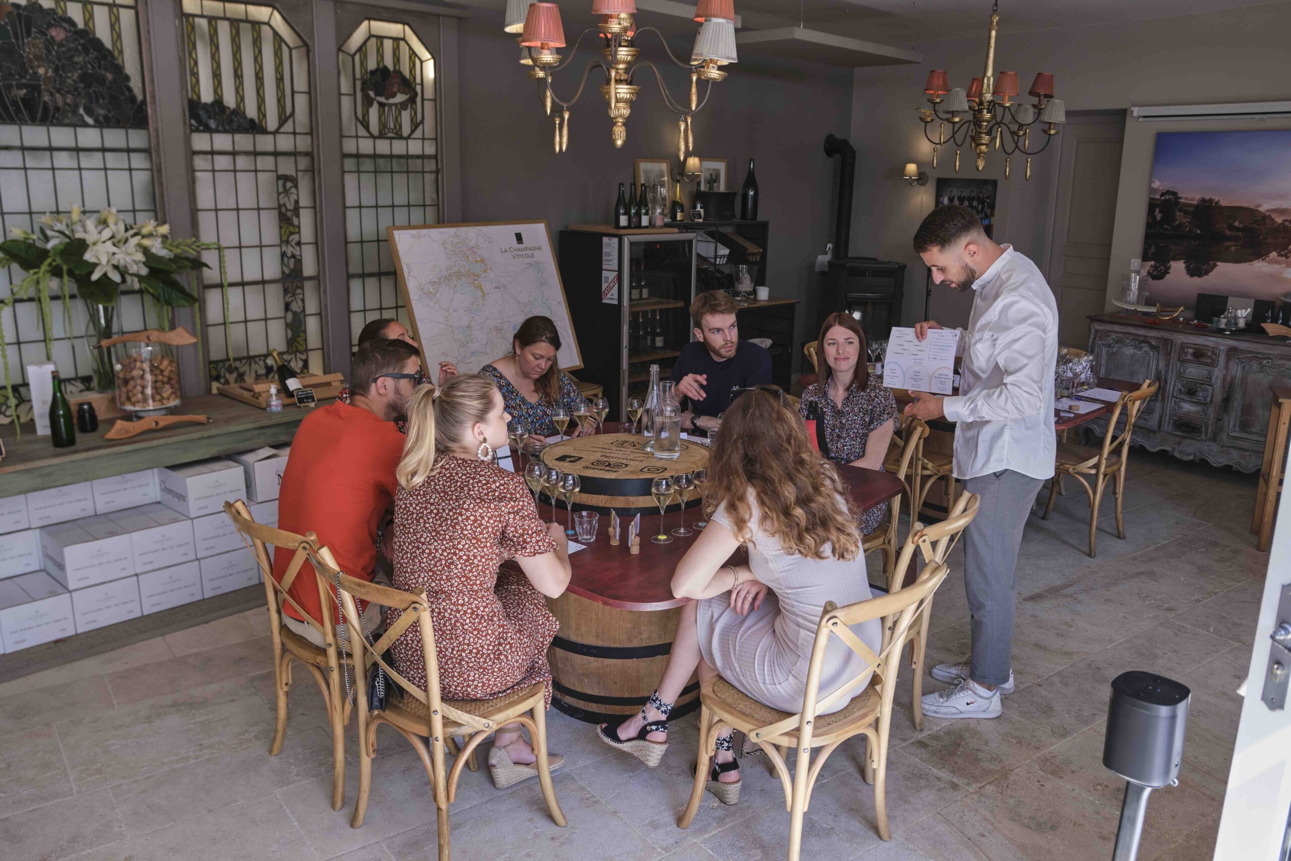 Private Wine Tasting & Food Pairing Experience in Paris | Expert Sommelier-Led Session Private Wine Tasting and Food Pairing Experience Paris - expert sommelier leading intimate tasting with Paris and Beyond Tours